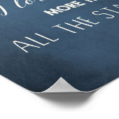 すべての星よりも愛する引用文アート子供部屋 ポスター (角)