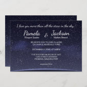 すべての星よりも – 結婚式招待状 招待状 (正面/裏面)