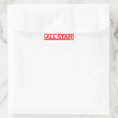 すべての星印 ラウンドシール (バッグ)