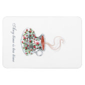 すべての時間はティータイムスローガン引用文ヴィンテージカップ マグネット (横)