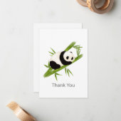 すべての時間パンダベアーサンキューノートカード ノートカード (正面/裏面インサイチュ)