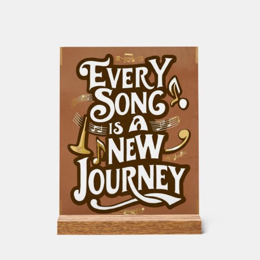 すべての曲は新しい旅のオプション2 アクリルサイン (正面)