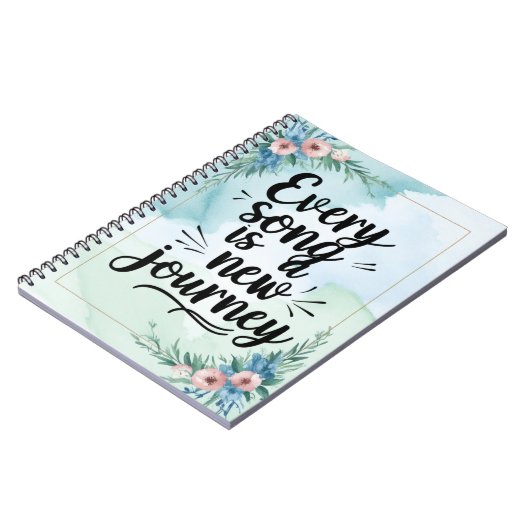 すべての曲は新しい旅のオプション2 ノートブック (左側)