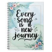 すべての曲は新しい旅のオプション2 ノートブック (正面)