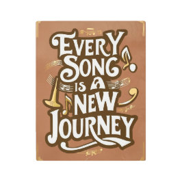 すべての曲は新しい旅のオプション2 メタルプリント