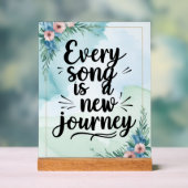 すべての曲は新しい旅のオプション3 アクリルサイン (ニュートラル)