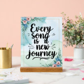 すべての曲は新しい旅のオプション3 アクリルサイン (ウェディング)