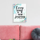 すべての曲は新しい旅のオプション3 キャンバスプリント (インサイチュ (リビング))