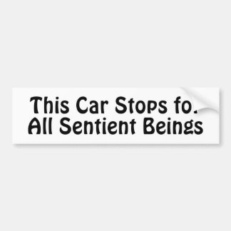すべての有情の為に停車する仏教 バンパーステッカー