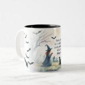 すべての本が魔法のこうもり ツートーンマグカップ (正面左)