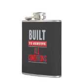 すべての条件生き延びに組み込み引用文動機 フラスク (左)