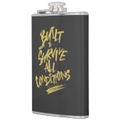 すべての条件生き延びに組み込み引用文動機 フラスク (左)