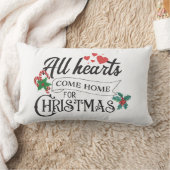 すべての来ハートがクリスマスのために家に ランバークッション (ブランケット)