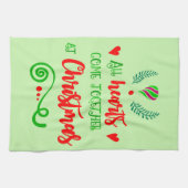 すべての来ハートが一緒にクリスマス・ホリデー, ZSG キッチンタオル (横)