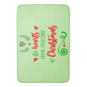 すべての来ハートが一緒にクリスマス・ホリデー， ZSG バスマット (正面縦)