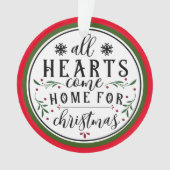 すべての来ハートホームforクリスマス – 両面 オーナメント (正面)