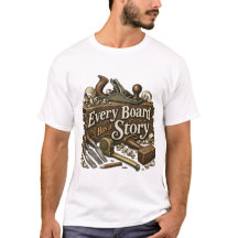 すべての板には物語がある 木工職人Tシャツ