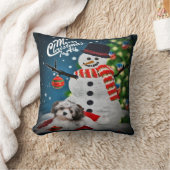 すべての枕へのHavaneseのメリークリスマス クッション (ブランケット)