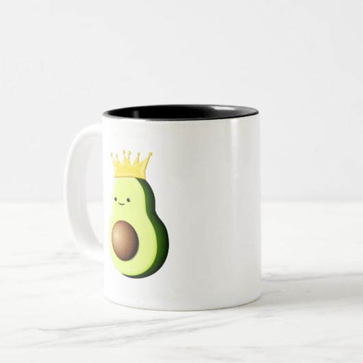 すべての果物の王アボカド ツートーンマグカップ (正面左)