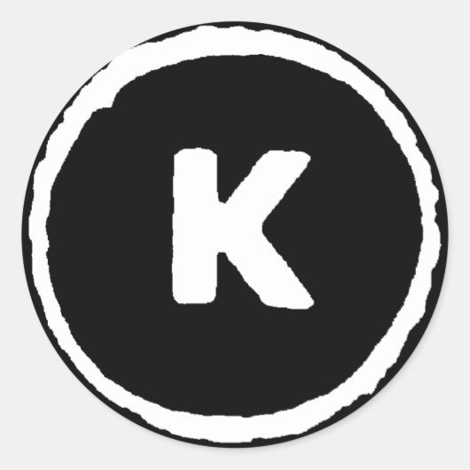 すべての権利があなたに対して真っ黒になった ラウンドシール (正面)