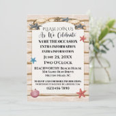 すべての機会に最適なビーチでの招待状バージョン3 招待状 (スタンド正面)