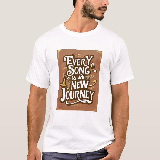 すべての歌は新しい旅 option 3 tシャツ (正面)