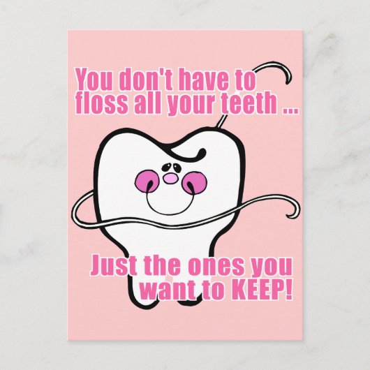 すべての歯をフロスする必要はない ポストカード (正面)