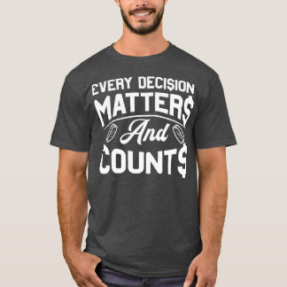 すべての決定事項と数を銀行に委ねる Tシャツ