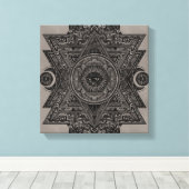 すべての注視図の目のスケッチ キャンバスプリント (インサイチュ (ウッドフロア))