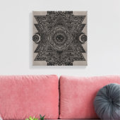 すべての注視図の目のスケッチ キャンバスプリント (インサイチュ (リビング))