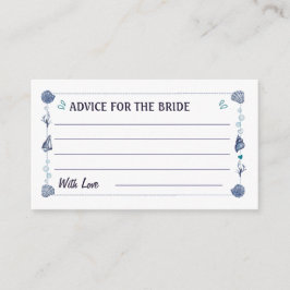 すべての海は愛 〜ブライダルシャワー〜 水彩の貝殻 エンクロージャーカード