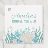 すべての海 ビーチ オーシャン ブライダル シャワー パーソナライズド フェイバータグ (正面)