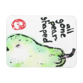 "すべての消えた梨の形"プレミアムFlexiマグネット マグネット (横)