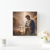 すべての涙は記憶されている スクエア壁時計 (ホーム)