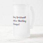 すべての煉瓦の背後に… フロストグラスビールジョッキ (正面右)