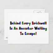 すべての煉瓦の背後に… ポストカード (正面/裏面)