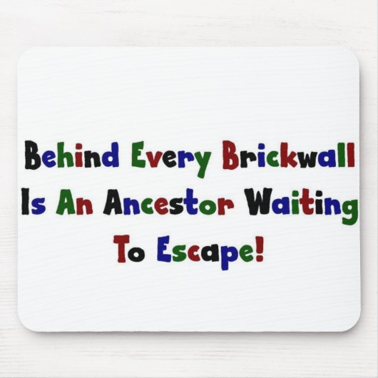 すべての煉瓦の背後に… マウスパッド (正面)
