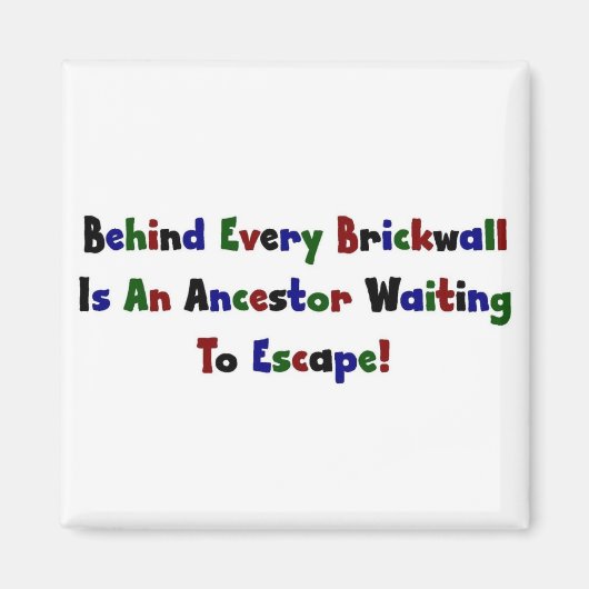 すべての煉瓦の背後に… マグネット (正面)