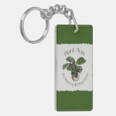 すべての物事の女王の母を緑に植える キーホルダー (正面左)