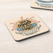 すべての物事の良さを参照Hippieグラフィック コースター (左側)