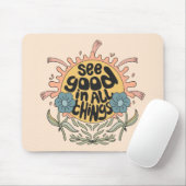 すべての物事の良さを参照Hippieグラフィック マウスパッド (マウス)