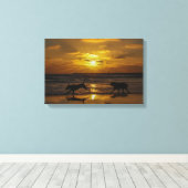 すべての犬が天国に移動 キャンバスプリント (インサイチュ (ウッドフロア))