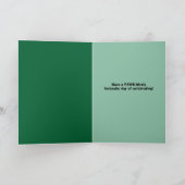 すべての犬のユーモアのための聖パトリックの日を幸せに シーズンカード (内部)