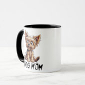 すべての犬の母のために：愛らしいヨークシャーテリア マグカップ (正面左)