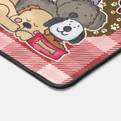 すべての犬の赤い格子縞を愛する デスクマット (コーナー)