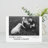 すべての犬はベビー妊娠告知カードを必要とする シーズンカード (スタンド正面)