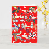 「すべての犬は天使だ」ガリバーズ・アンのノートカード カード (黄色い花)