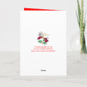 "すべての犬天使"の休日カードです シーズンカード (裏面)