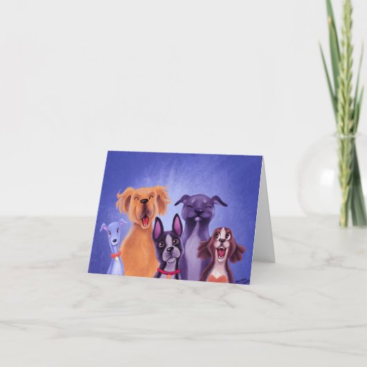 すべての犬 サンキューカード (正面)