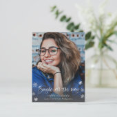 すべての独身の方法、女の子または男のクリスマスの写真 ポストカード (スタンド正面)